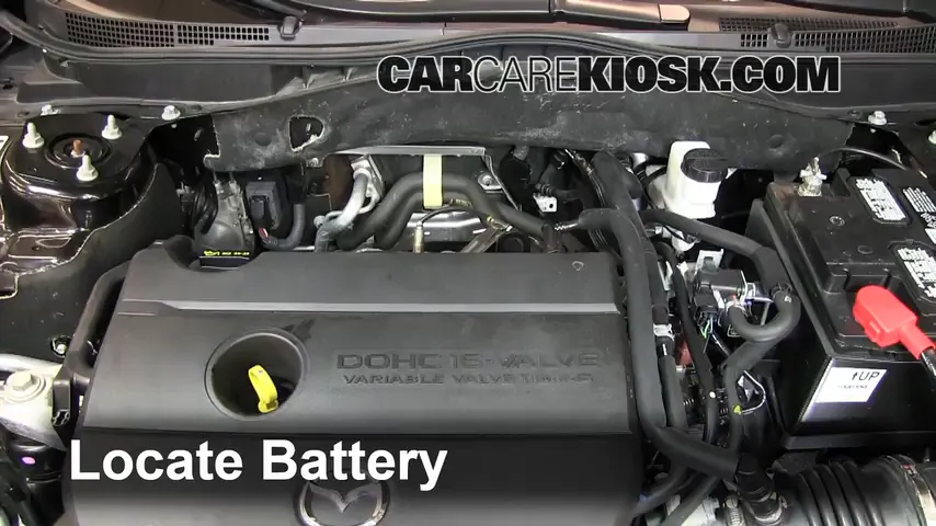 2012 Mazda 6 i 2.5L 4 Cyl. Battery Replace
